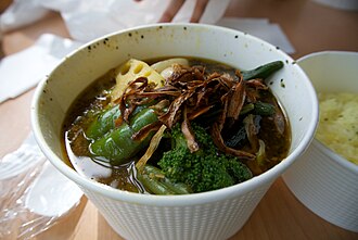 Soup curry in Sapporo